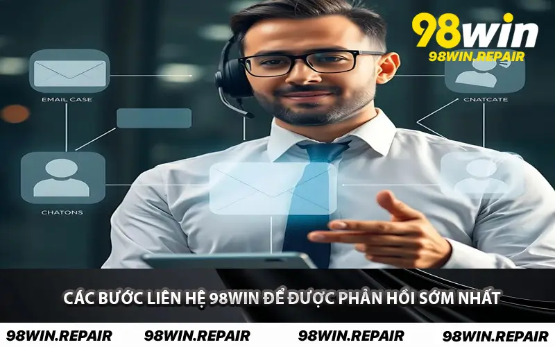 Các bước liên hệ 98WIN để được phản hồi sớm nhất 